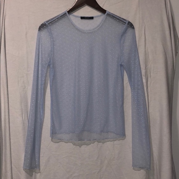 Forever 21 Tops - Bundle 4 for $20 Light Blue Sheer Longsleeve